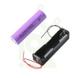 Combo - 1 Cell 18650 Rechargeable Li-ion Battery with 1 Cell Battery Holder