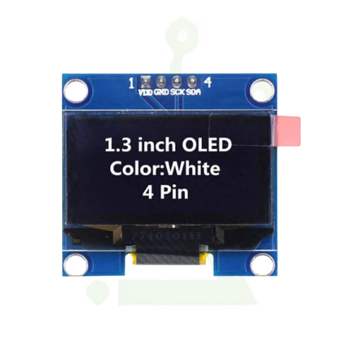 1.3 inch oled white display