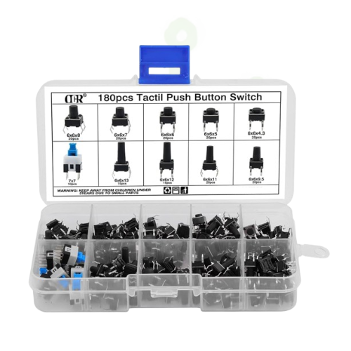 Tactile push button switch box set 180 pcs